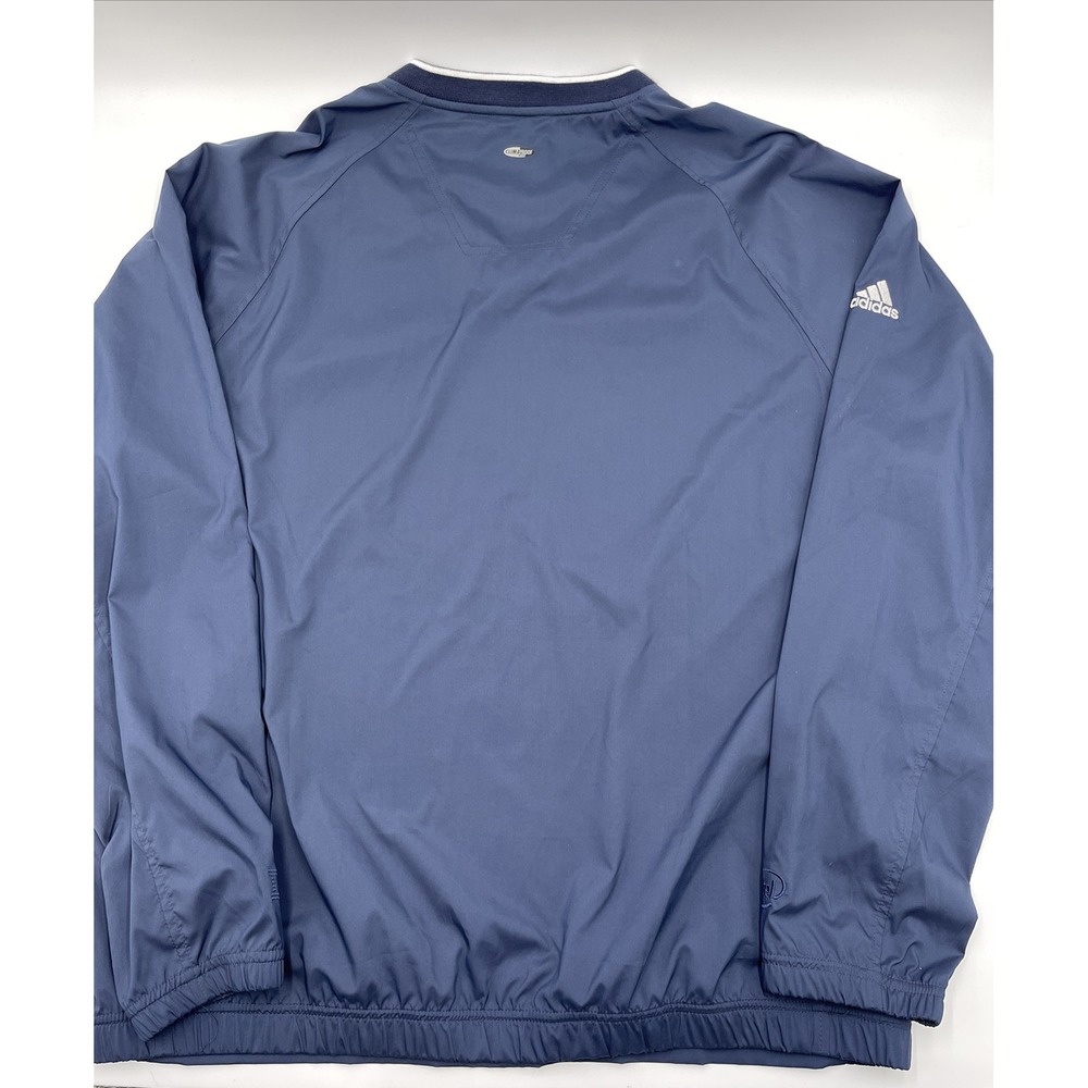 Adidas Pullover Windbreaker Jacket Men's Large‎ Dark Blue IBM Intel Logo #C125 - Picture 9 of 10